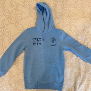 Puma Manchester City Hoodie Sweatshirt, Adult Size Small